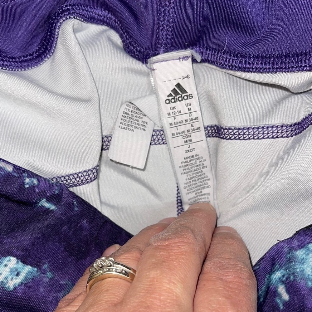 Adidas Climacool Purple leggings. Size medium GUC - Picture 6 of 6